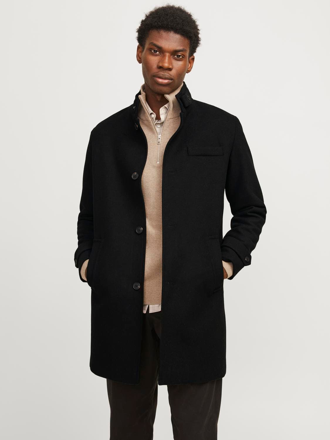 Jjemelton Wool Blend Coat Sn - Jack & Jones
