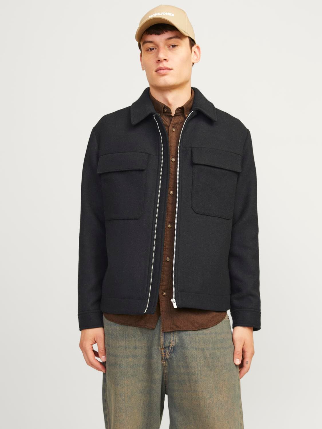 Jprccrussel Wool Blend Jacket Sn - Jack & Jones