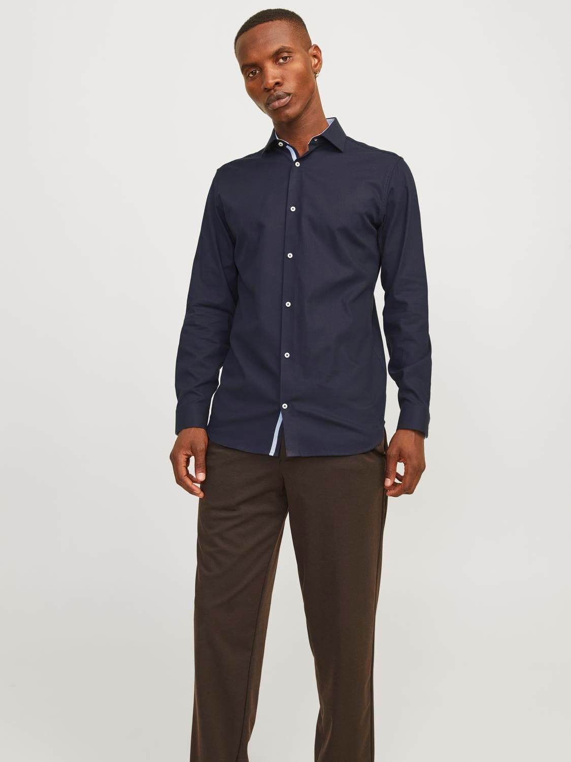Jprblaparker Detail L/S Shirt Noos - Jack & Jones