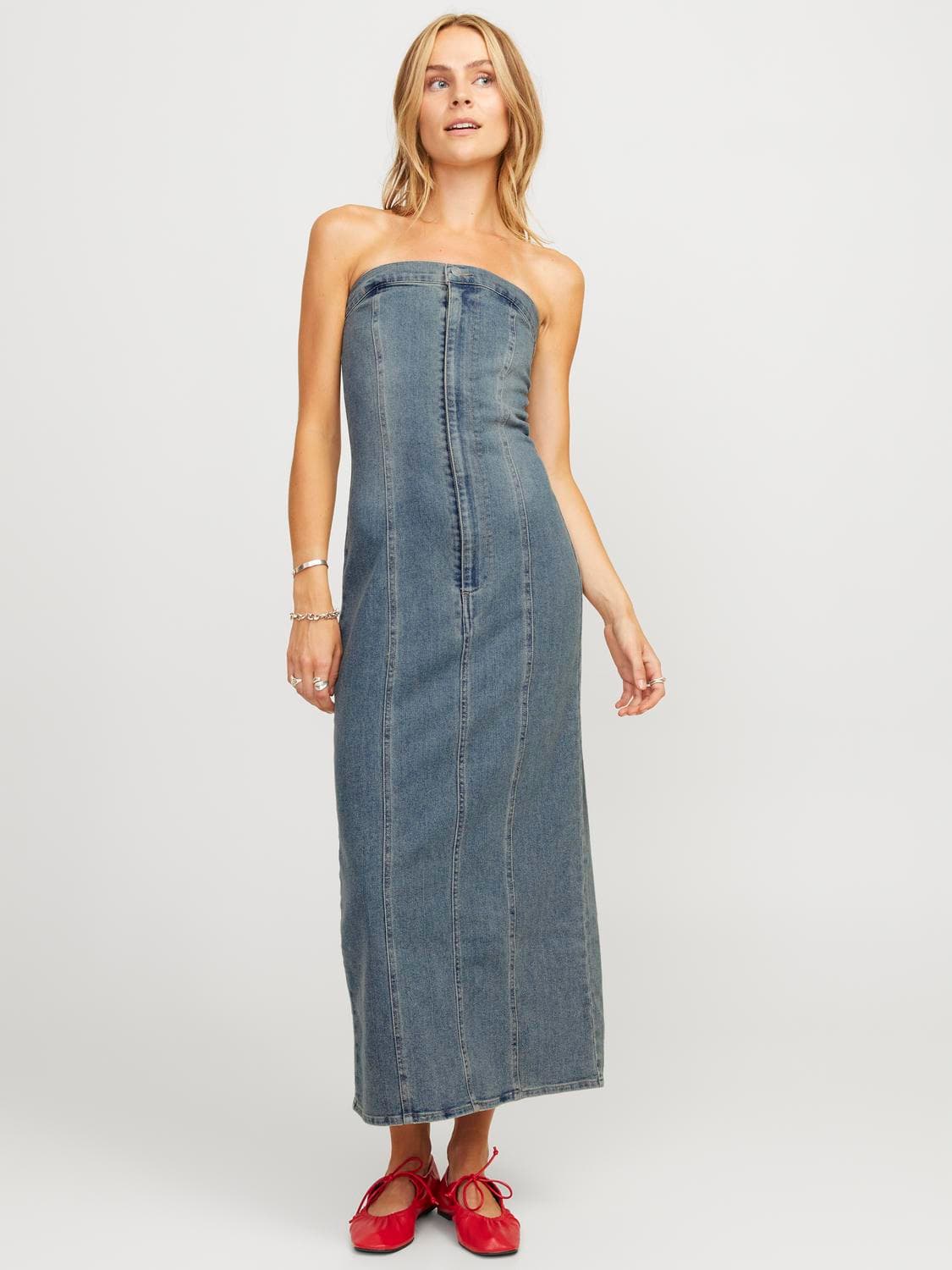Jxtinga Slim Denim Dress Dnm - Jack & Jones
