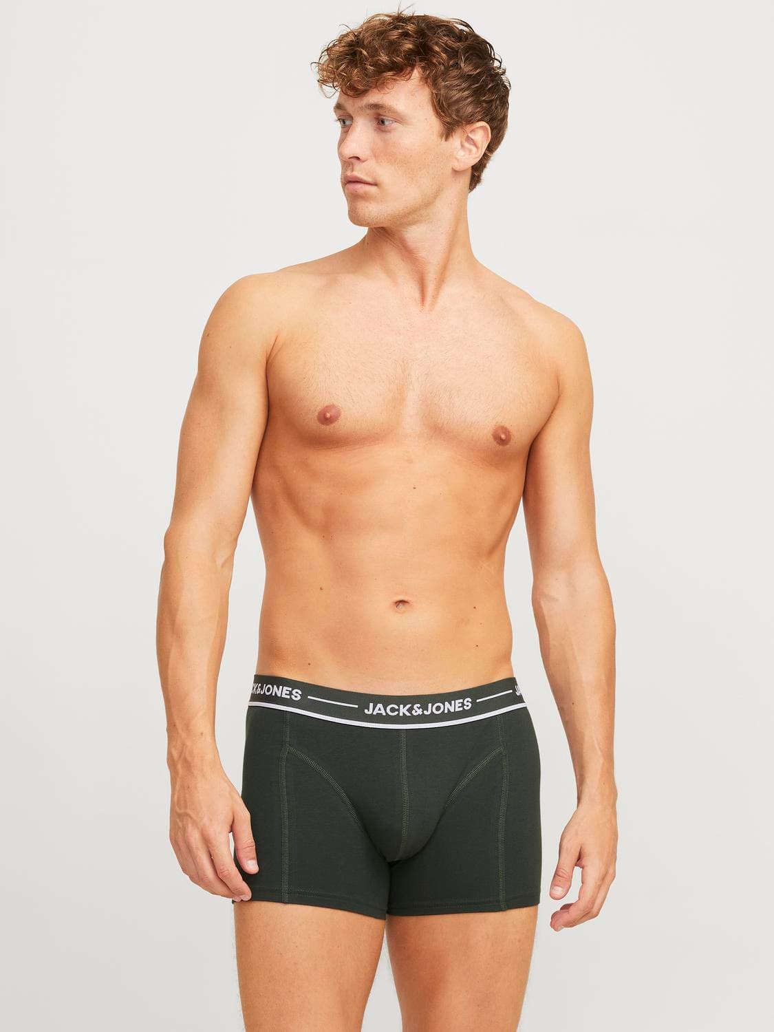 Jacclaus Solid Trunks 3 Pack Sn - Jack & Jones