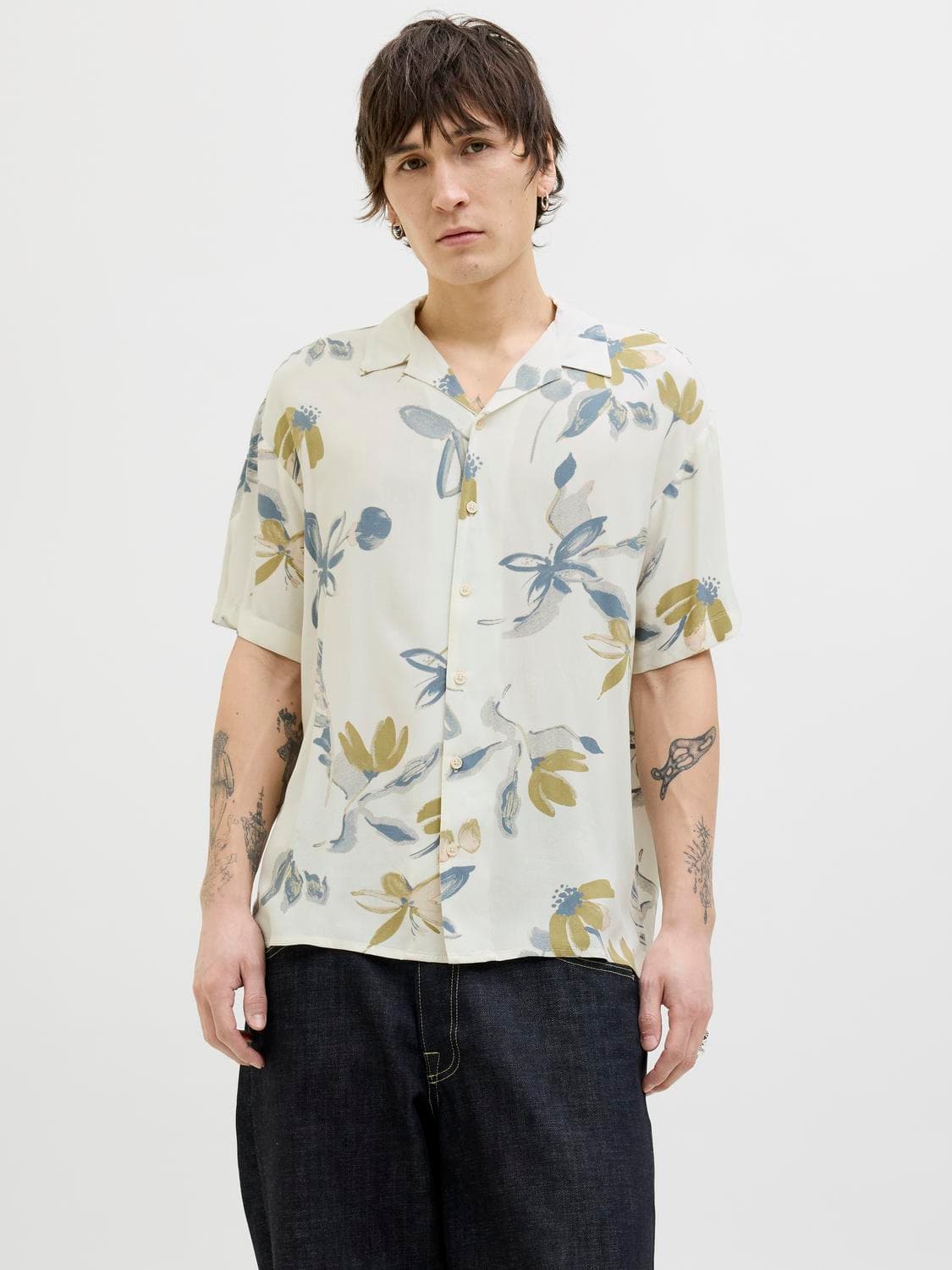 Jorluke Varenna Aop Shirt Ss - Jack & Jones