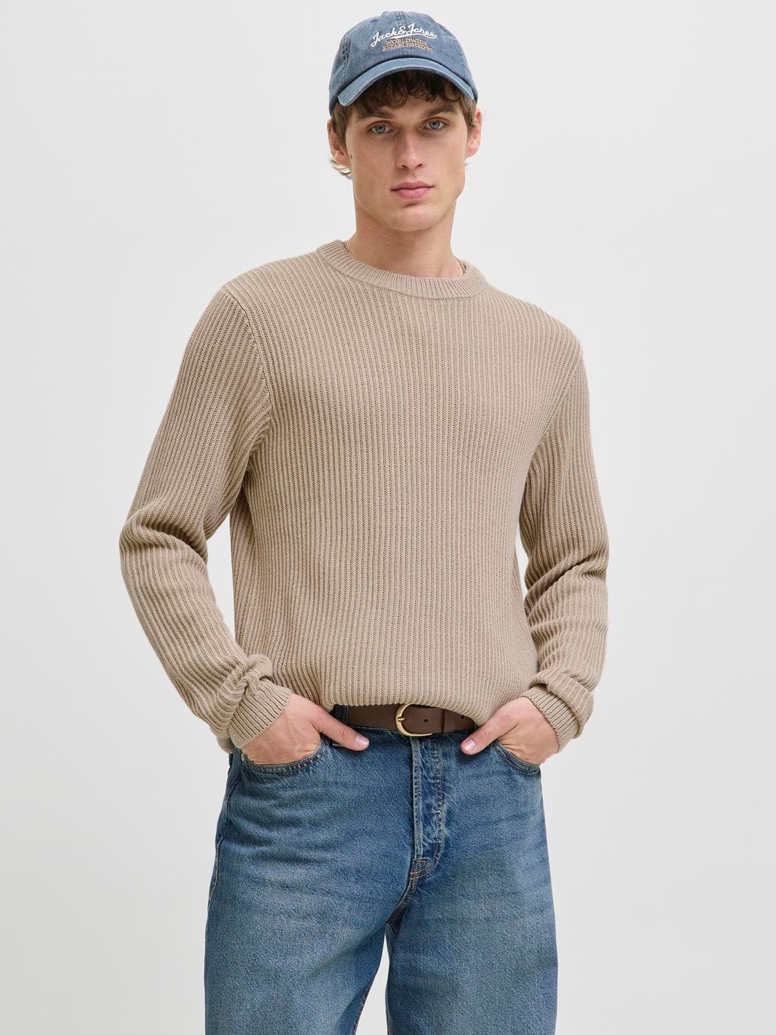 Jjedover Knit Crew Neck Sn - Jack & Jones