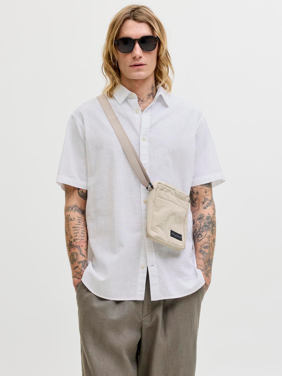 Jjesummer Linen Blend Shirt S/S Sn - Jack & Jones