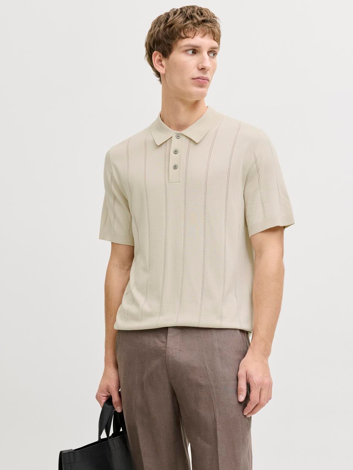 Jprblawilliam Structure Knit Polo Ss Sn - Jack & Jones