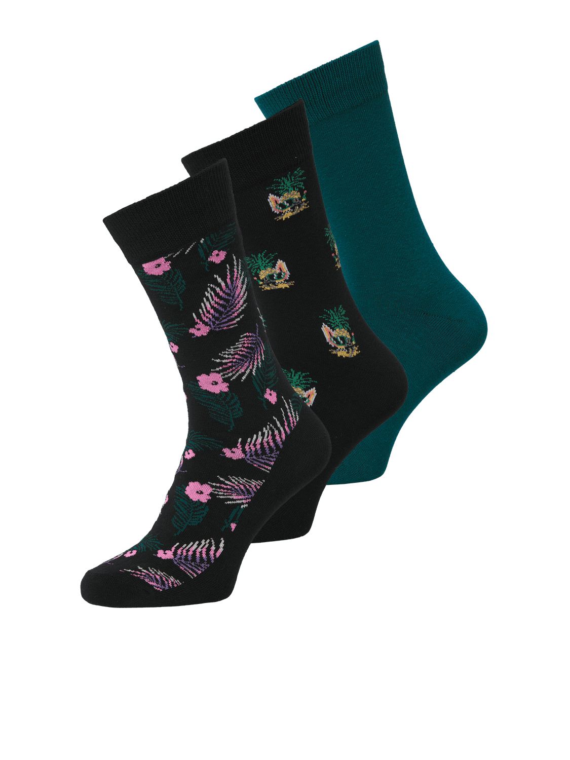 Jacpineapple Skulls Socks 3 Pack Sn