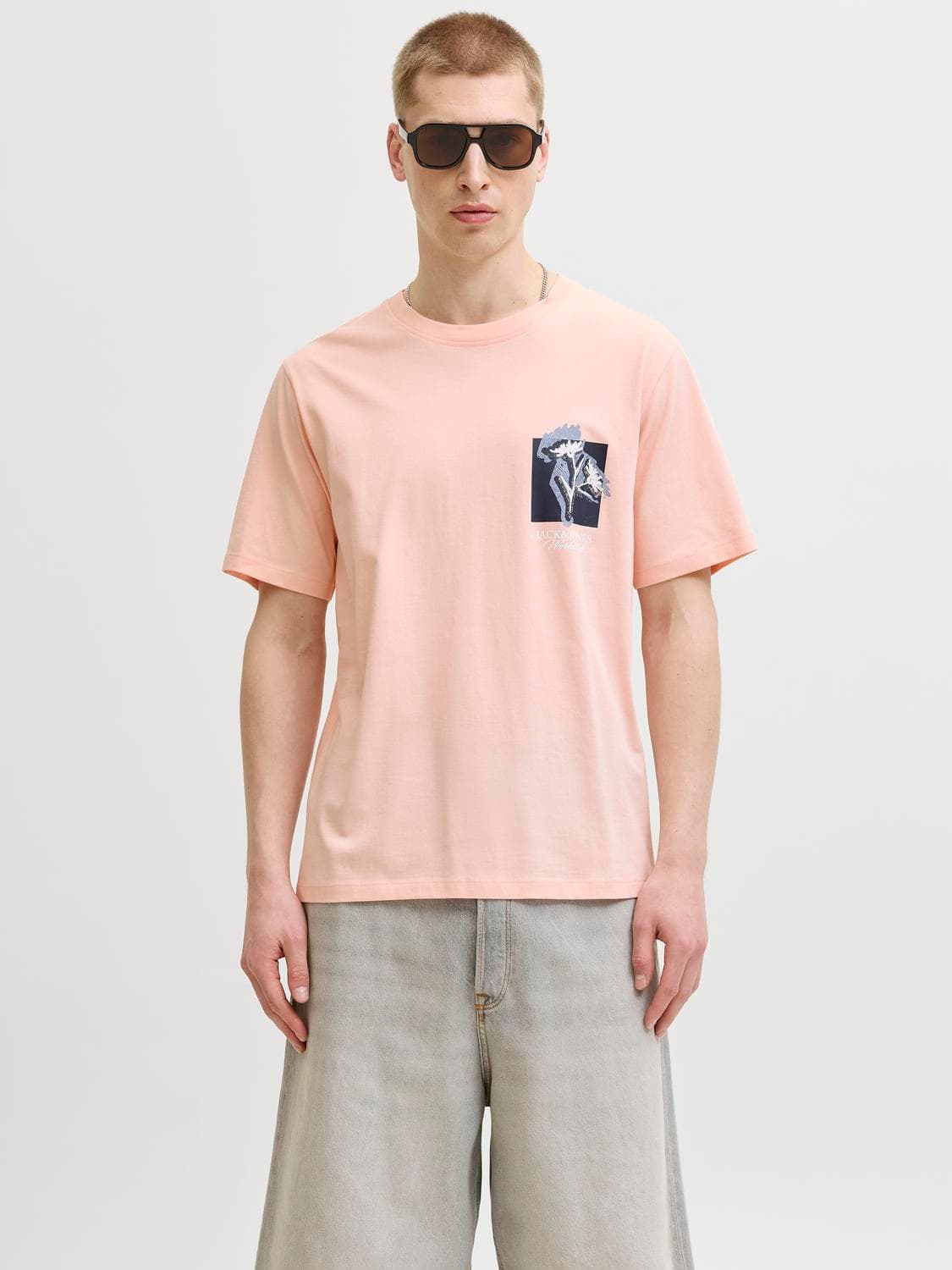 Jormontauk Chestie Tee Ss Crew Neck Fst - Jack & Jones