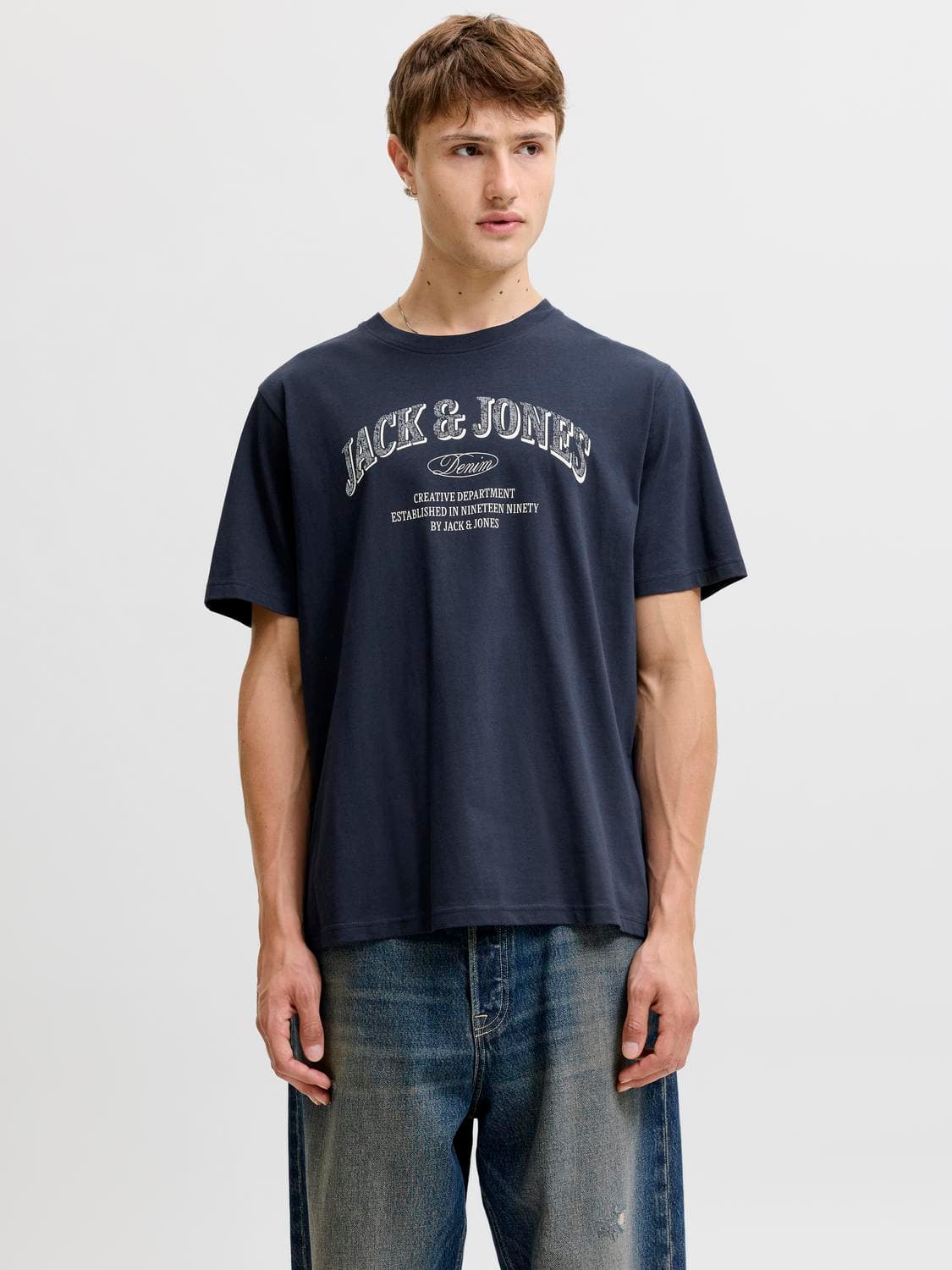 Jjedenver Logo Tee Ss O-Neck Sn - Jack & Jones