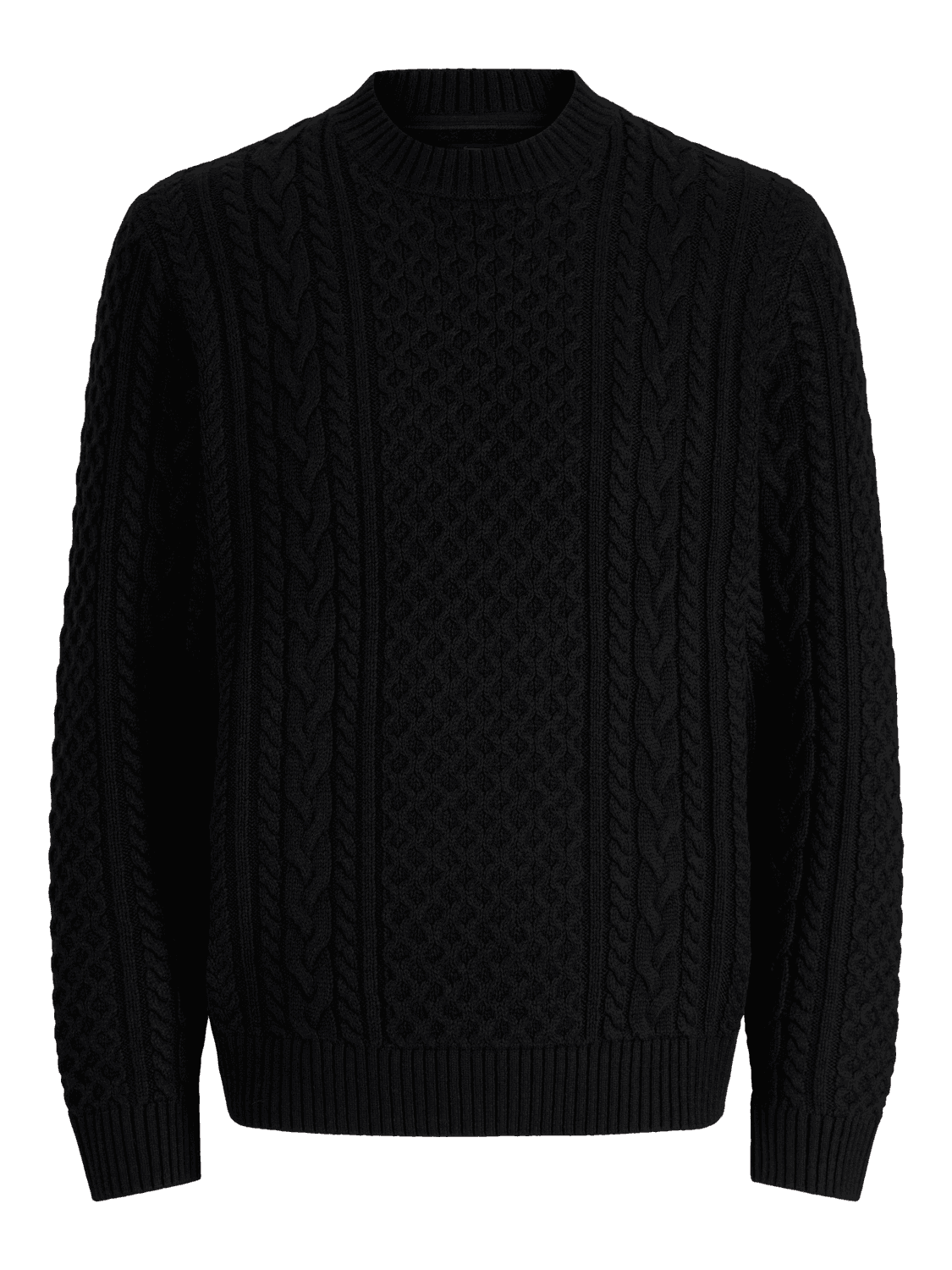 Jprblucallum Cable Knit Crew Neck - Jack & Jones