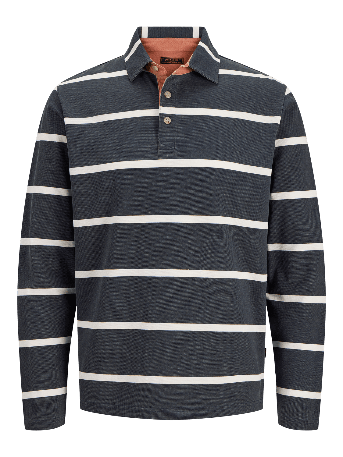 Jprbluedward Striped Ls Polo - Jack & Jones