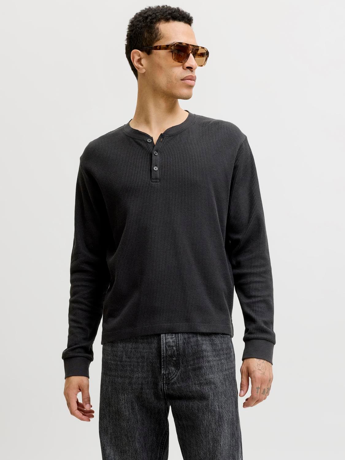 Jornorrebro Henley Ls Tee Sn - Jack & Jones
