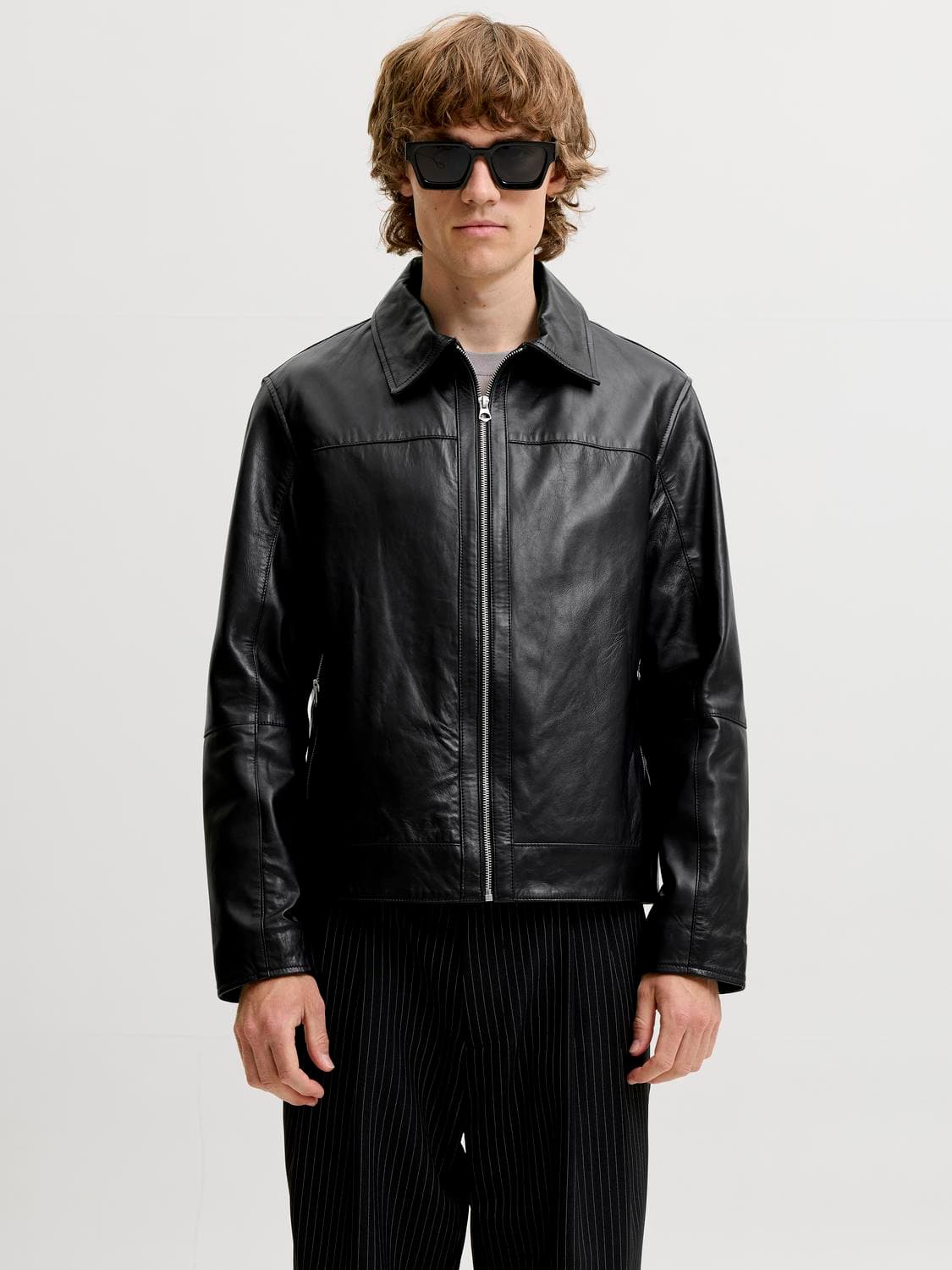 Jjeatocha Leather Jacket Noos - Jack & Jones