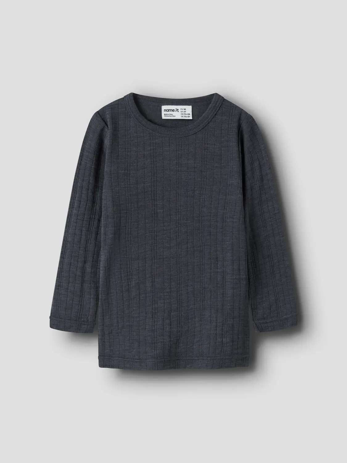 Nmmwang Wool Needle Ls Top Solid Noos - name it