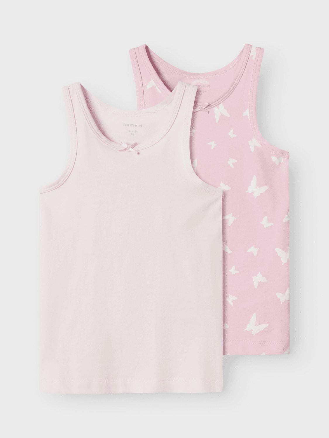 Nmftank Top 2p Pink Butterfly Noos - name it