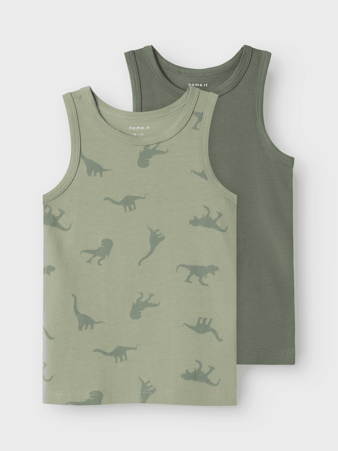 Nmmtank Top 2p Agave Green Dino Noos - name it