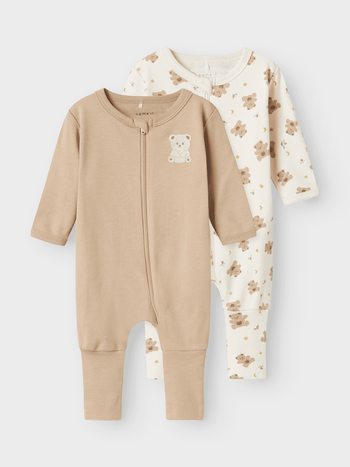 Nbnnightsuit 2p Zip Ff Jet Bear Noos - name it