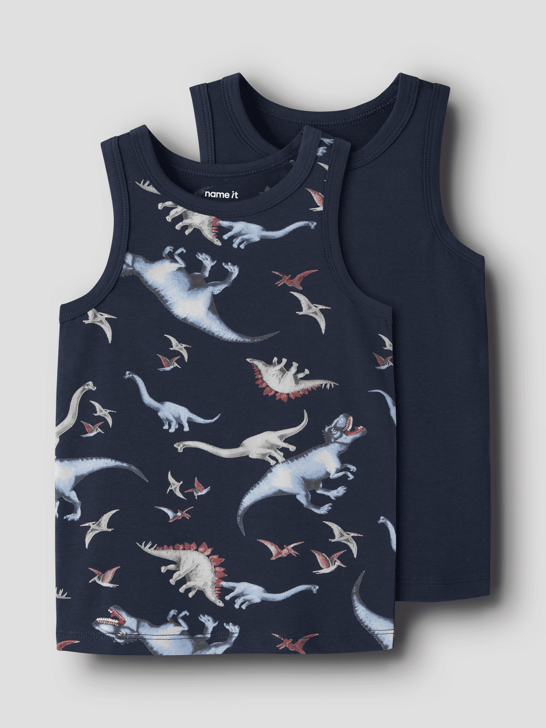 Nmmtank Top 2p Navy Dino Noos - name it
