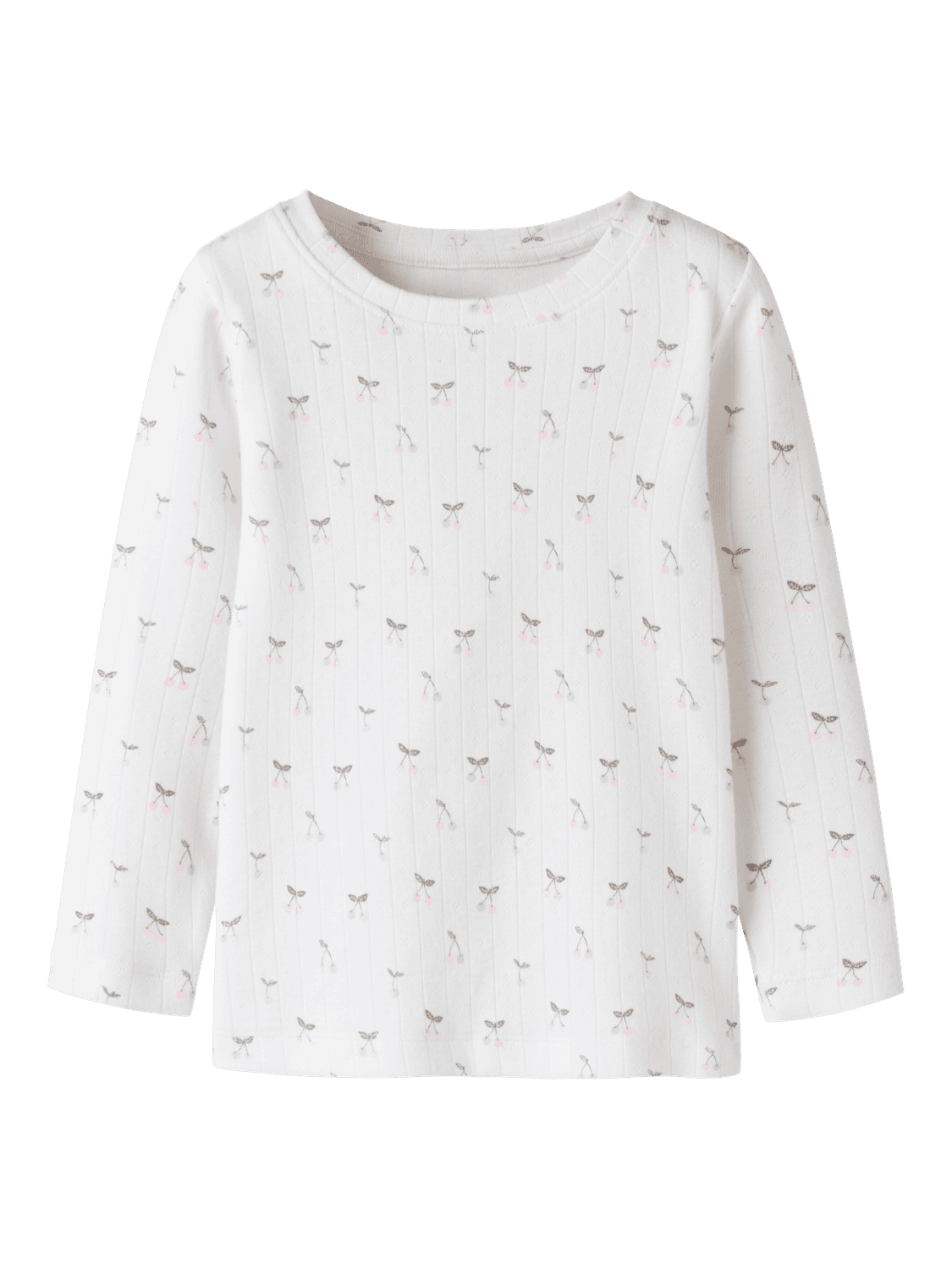 Nmfficherry Ls Slim Top