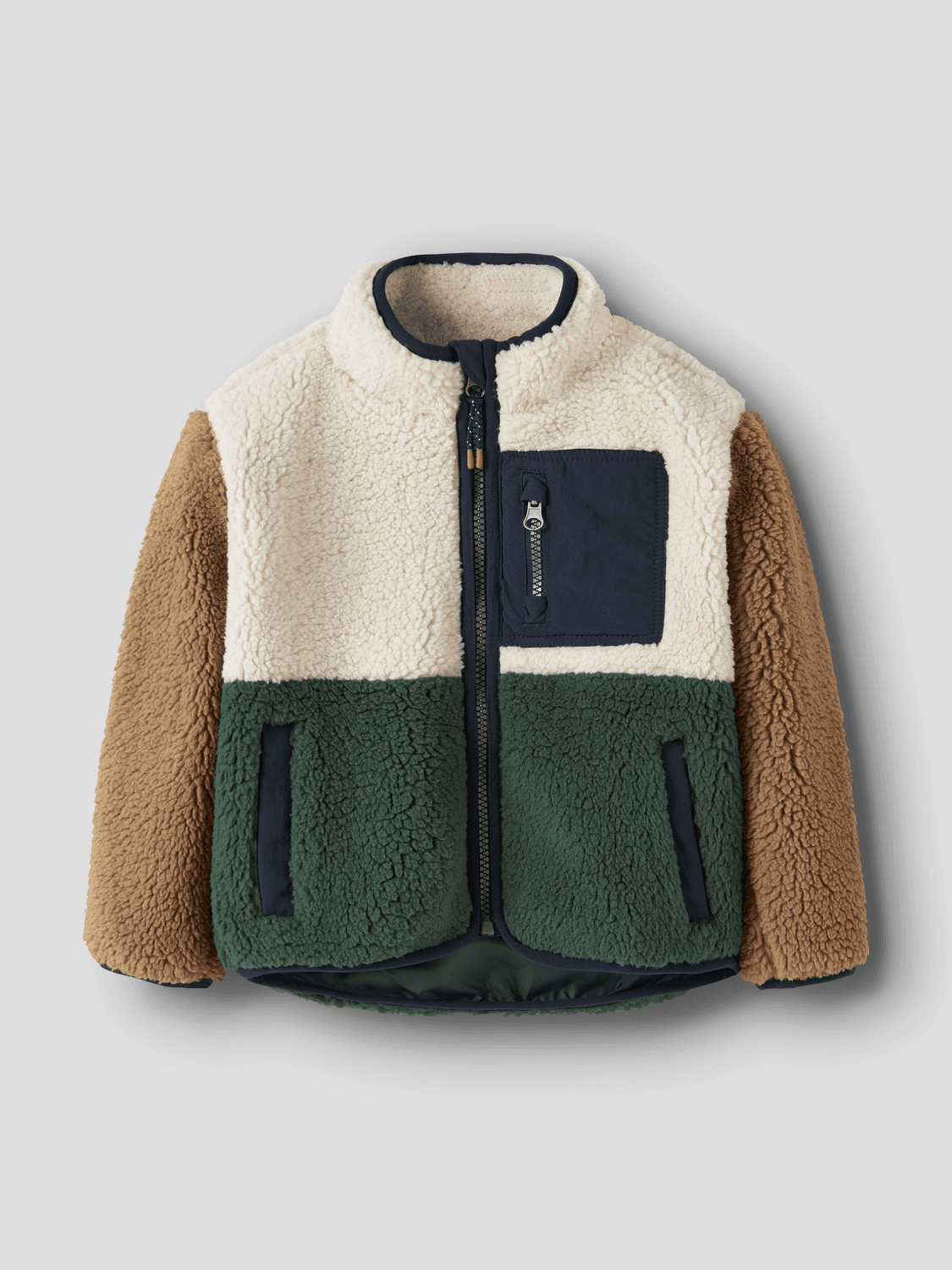 Nmmmacey Teddy Jacket Block Noos - name it