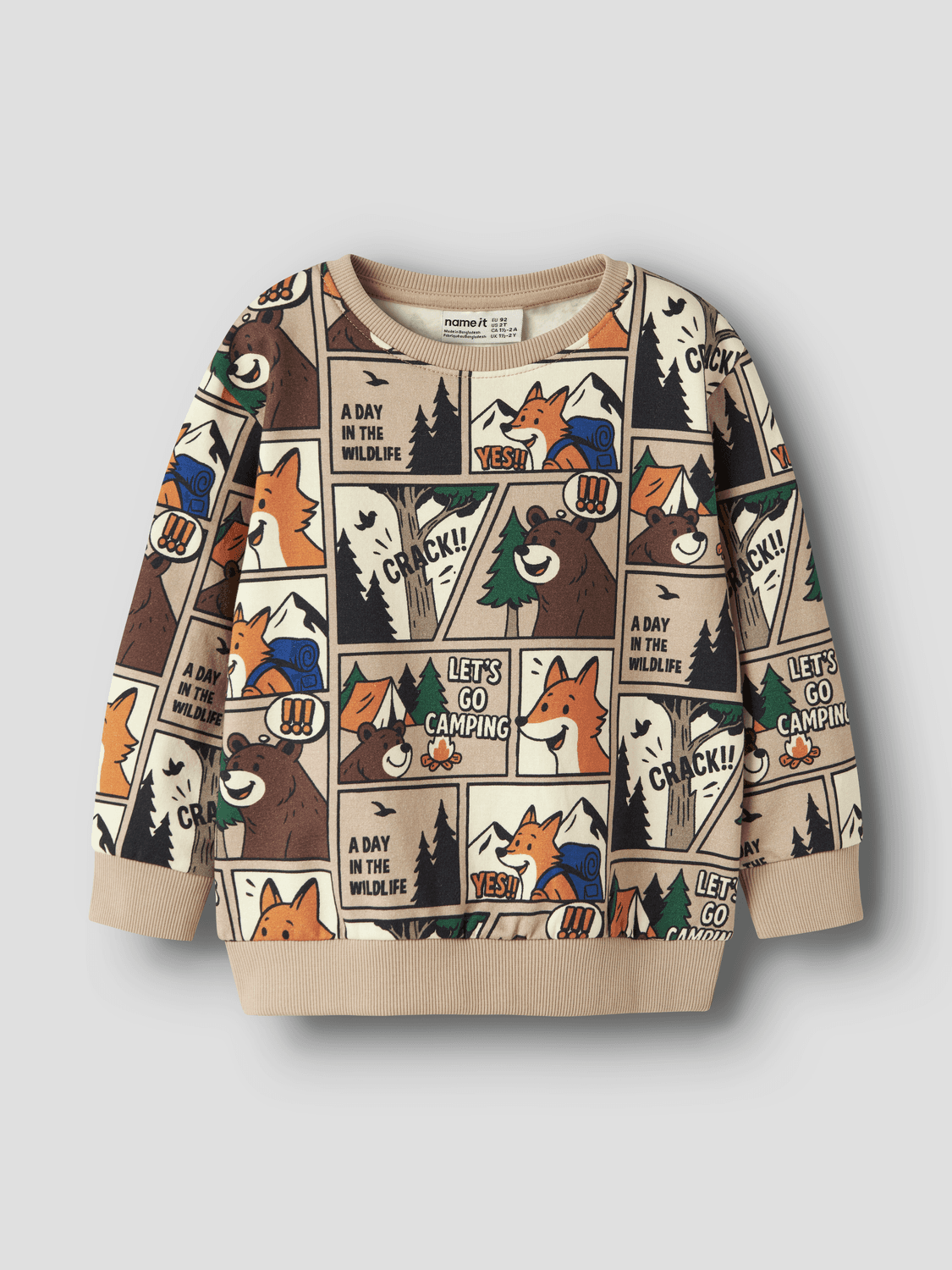 Nmmoswaldy Ls Nreg Sweat Bru Box - name it