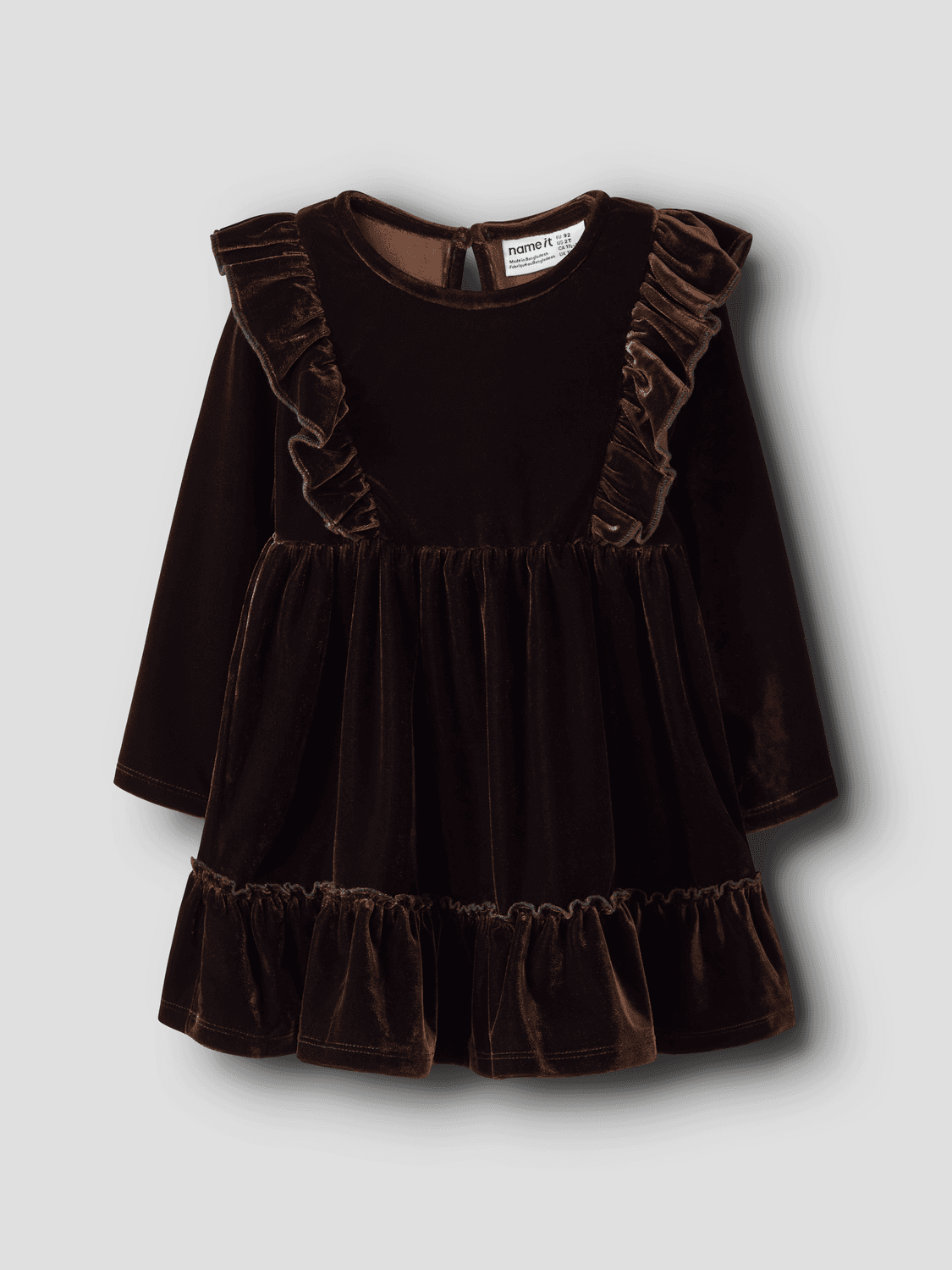 Nmfrididde Ls Vel Dress - name it