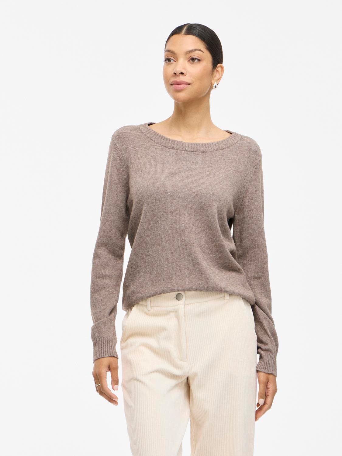 Viril O-Neck L/S Knit Top - Noos - VILA