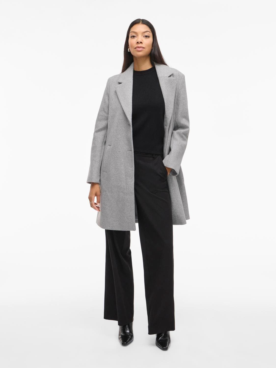 Viclaudia Button Coat - Noos - VILA