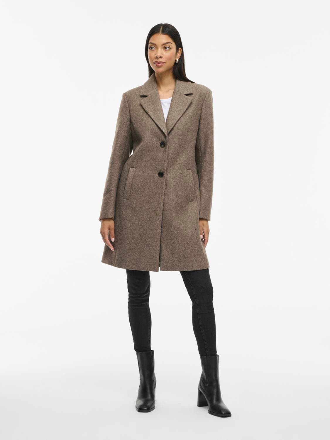 Viclaudia Button Coat - Noos - VILA