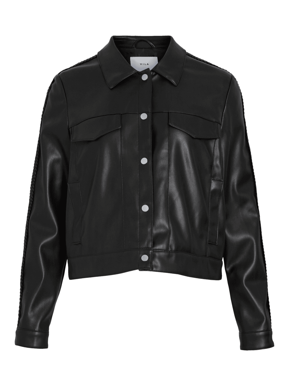 Vipen Coated L/S Braid Jacket - VILA