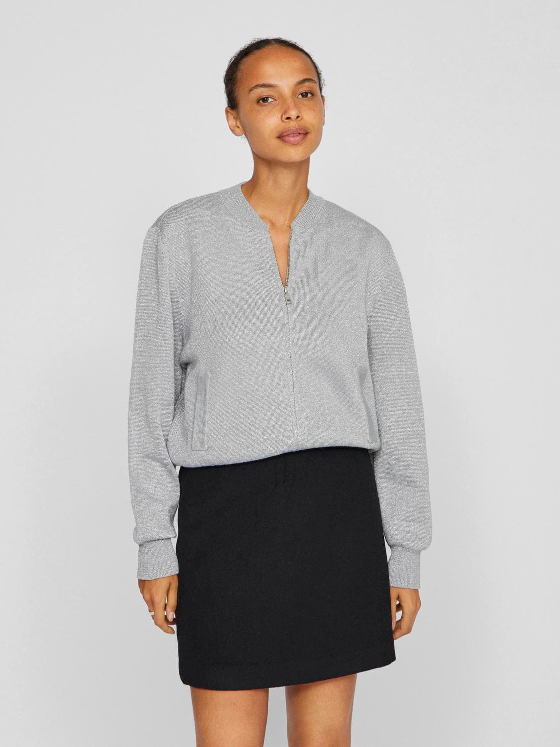 Vifatuna L/S Glitter Knit Cardigan - VILA