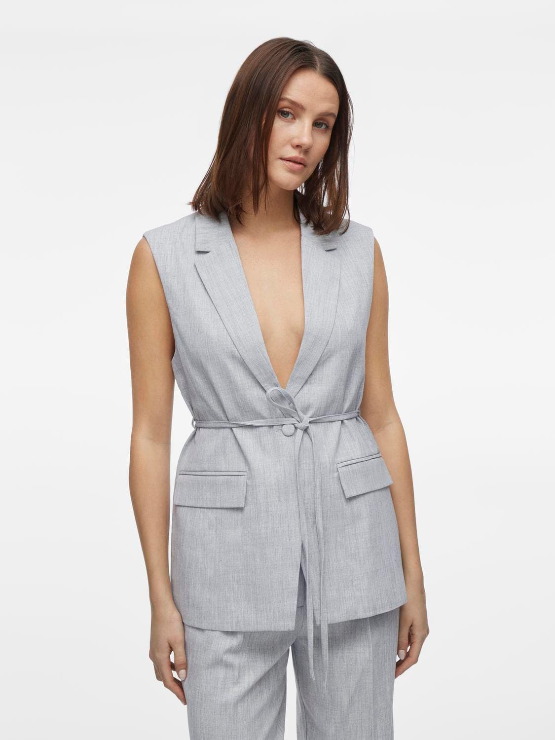 Visala S/L Tailored Waistcoat/R/Bfs - VILA