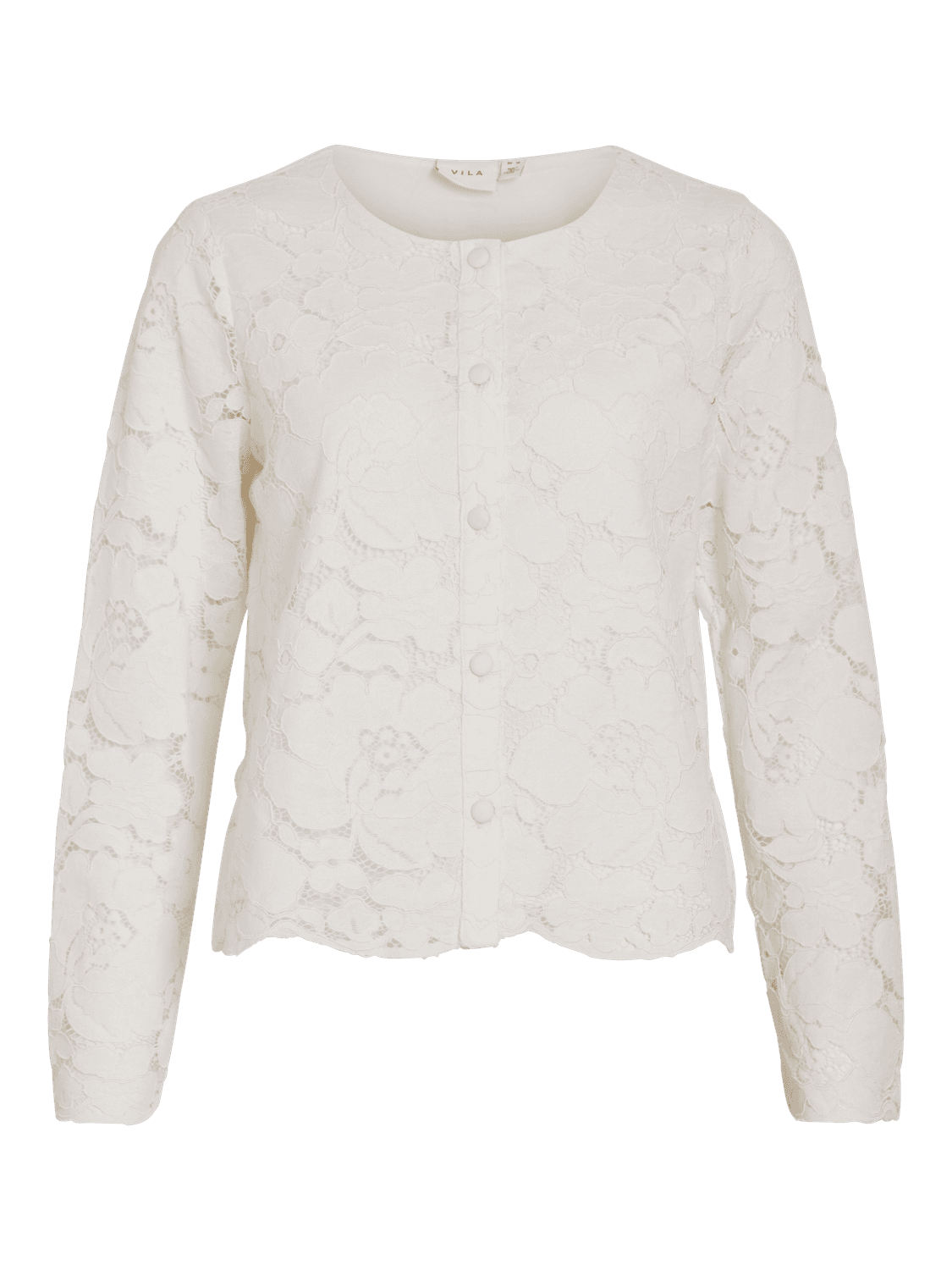 Viceren O-Neck L/S Lace Shirt/Dc - VILA