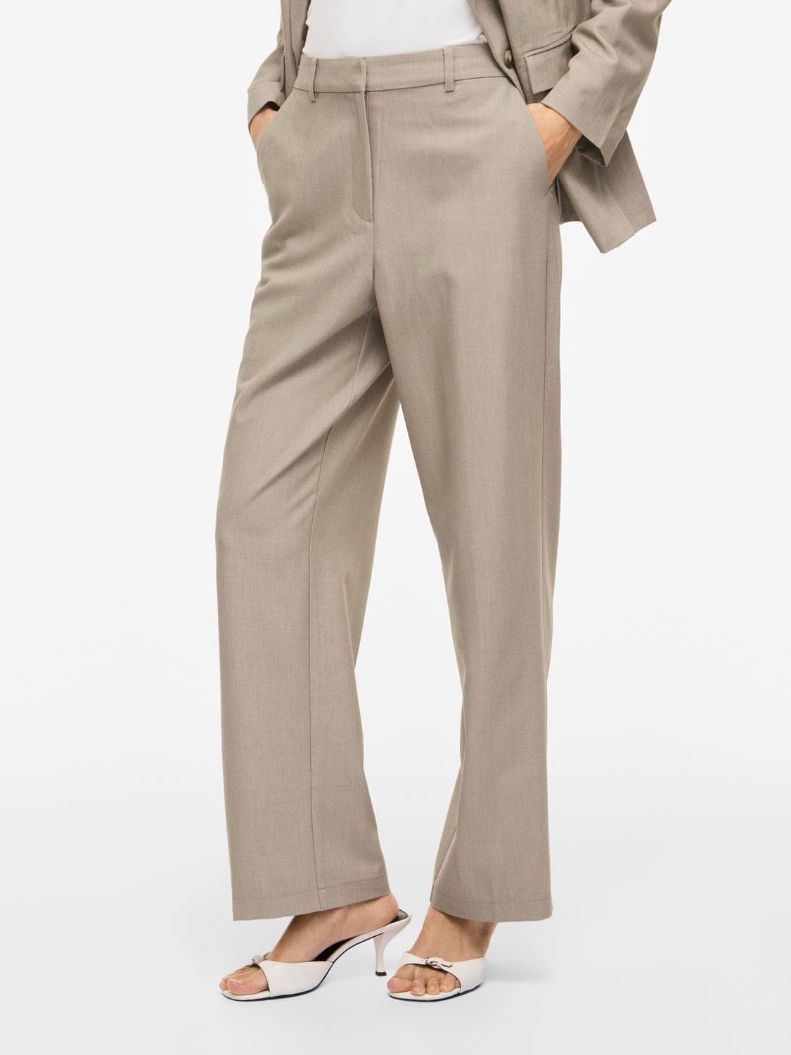 Visiffe Hw Straight Pants - Noos - VILA