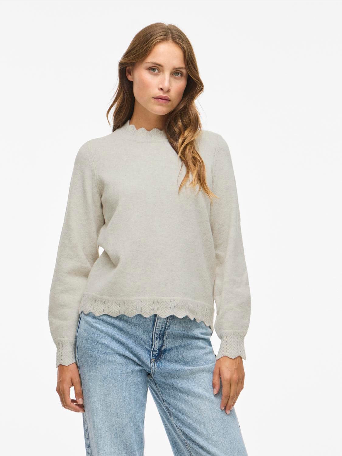 Vinikolina O-Neck L/S Knit Top - Noos - VILA
