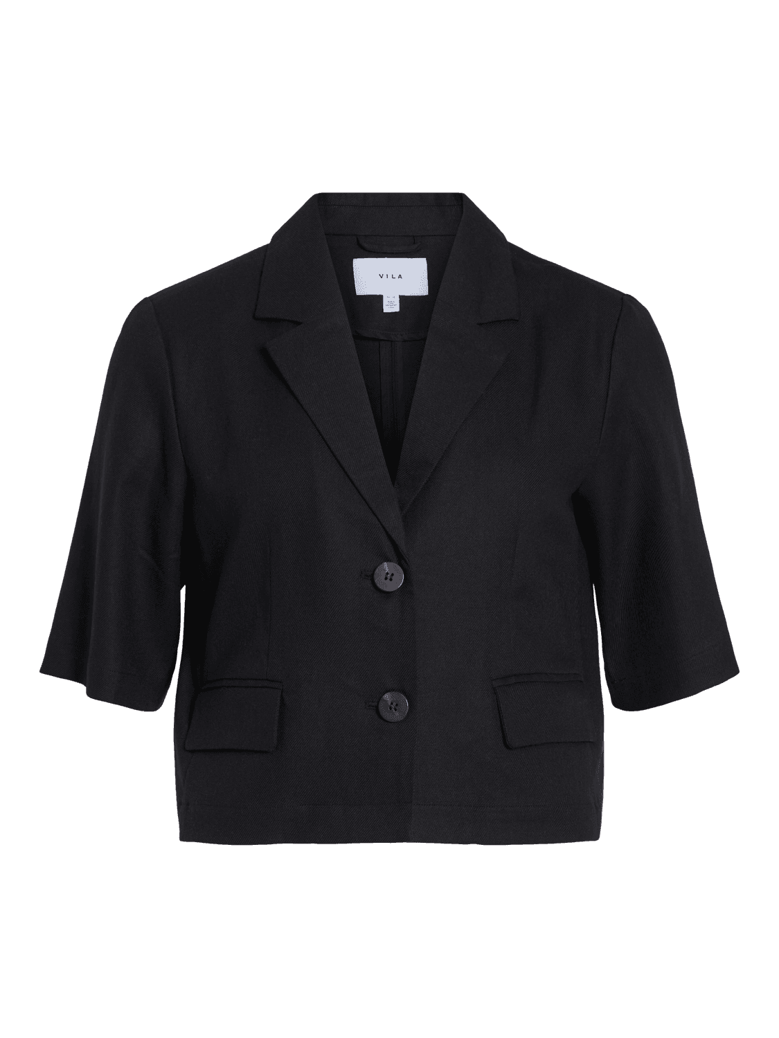 Vipockey 2/4 Sleeve Cropped Blazer - VILA
