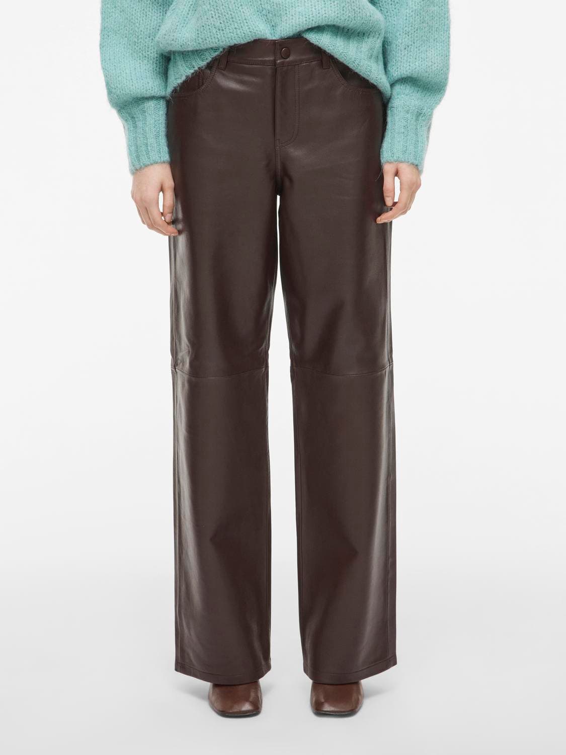 Roucamden Rw S/F Leather Trousers - VILA