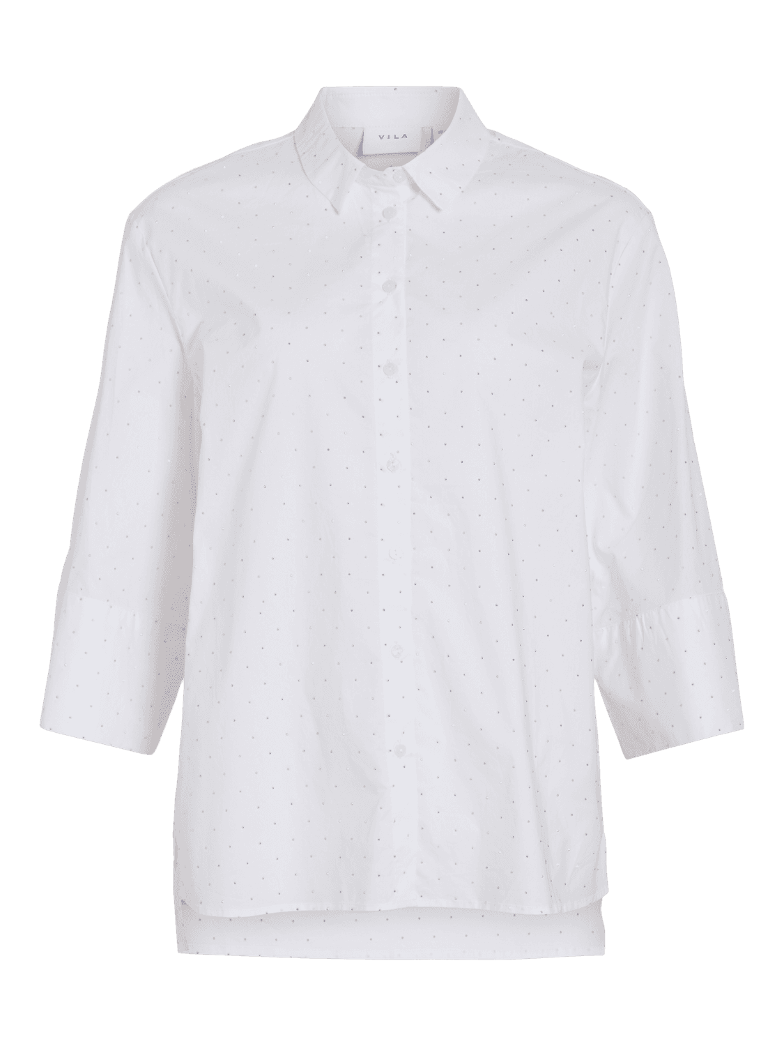Vipoppi 3/4 Rhinestone Loose Shirt - VILA