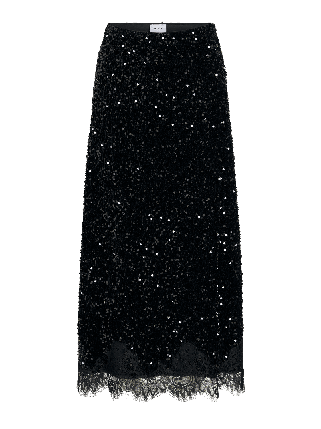 Vibelieve Lace Hw Midi Skirt/Pty/Ka - VILA