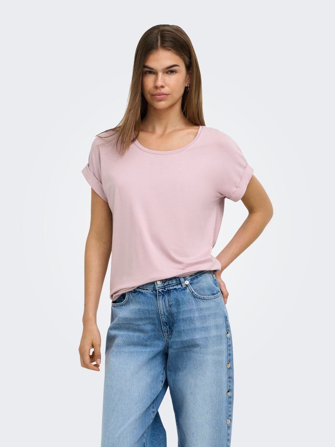 Onlmoster S/S O-Neck Top Noos Jrs - ONLY