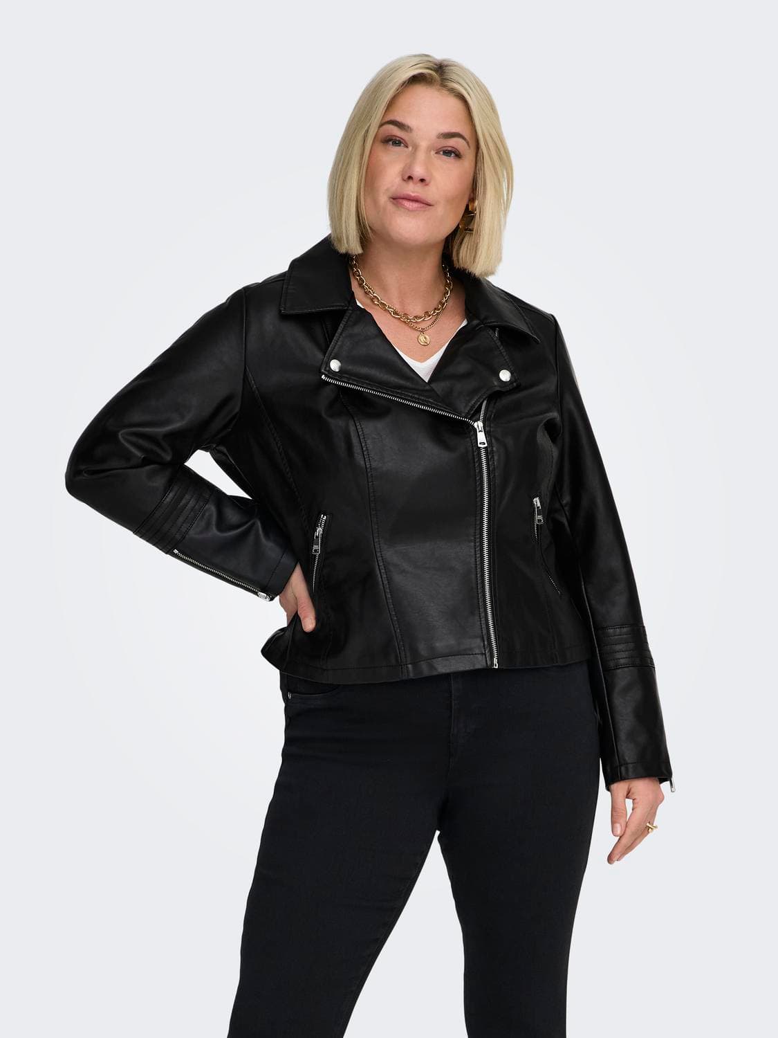 Caremmy Faux Leather Biker Noos - ONLY