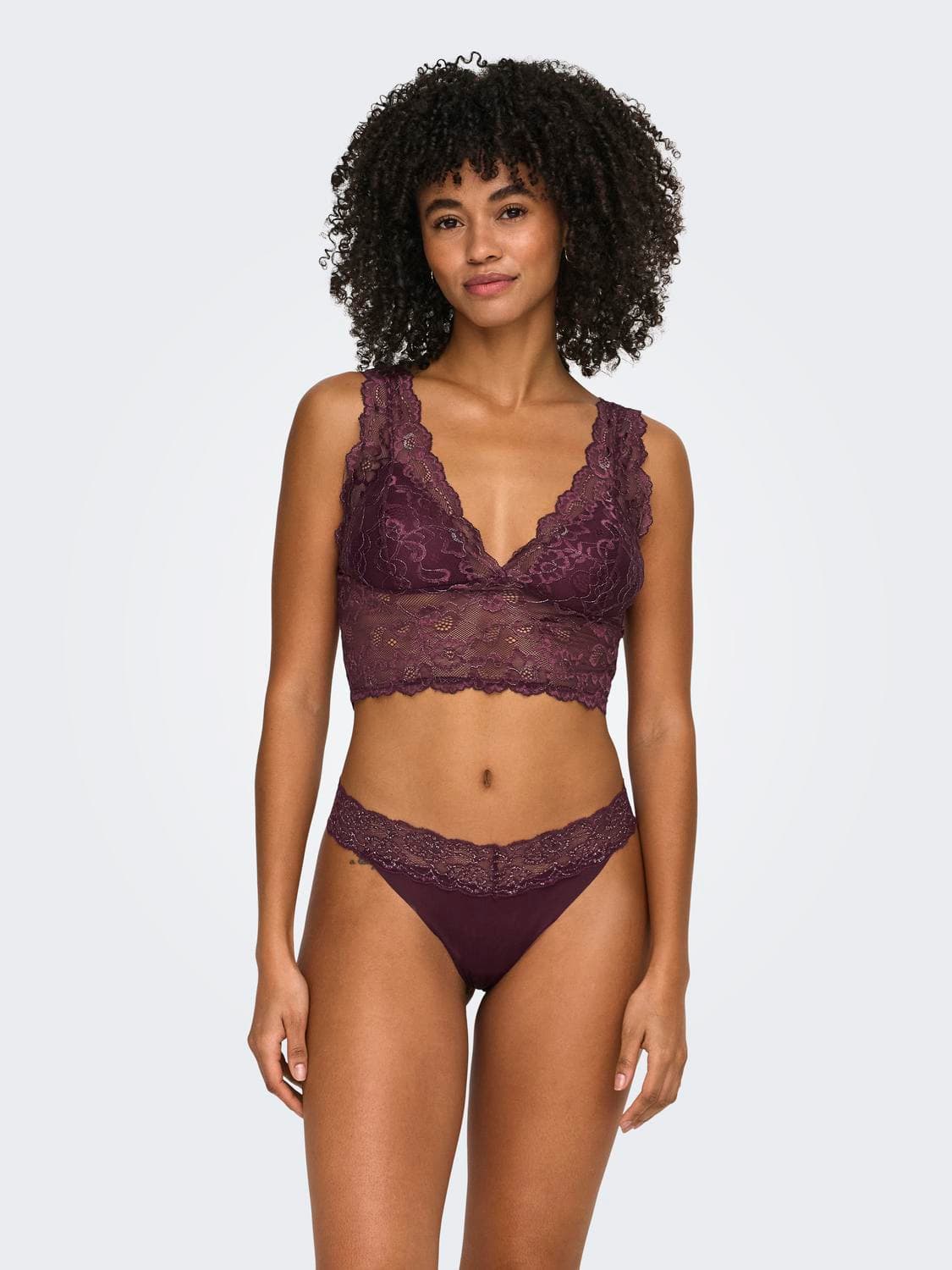 Onlchloe Lace Glitter Bra Acc - ONLY
