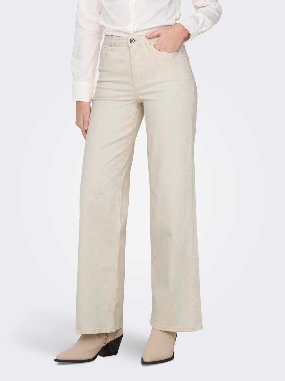Onlmadison Blush Hw Wide Dnm Cro Noos - ONLY