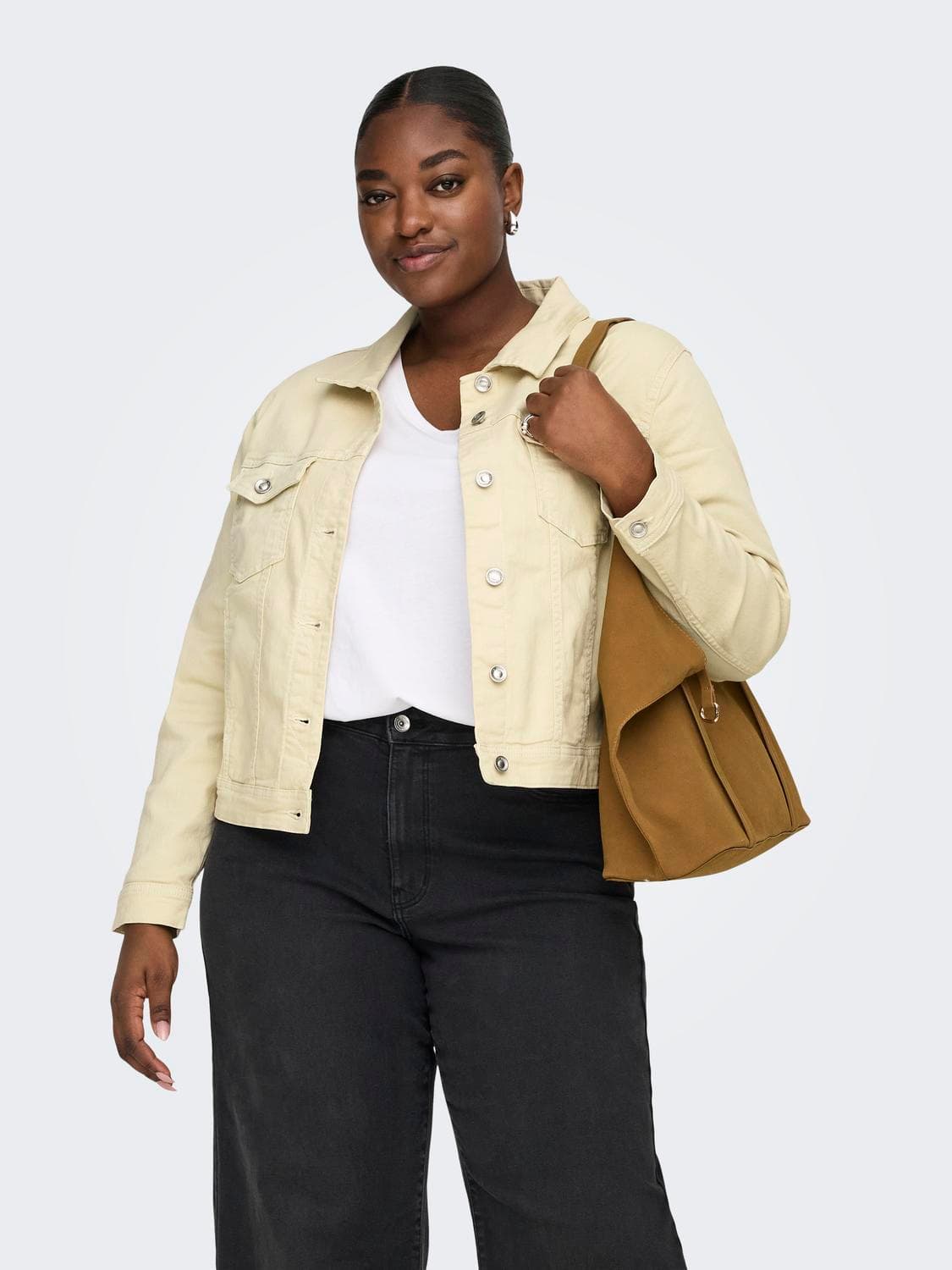 Carwespa Colour Denim Jacket Dnm - ONLY