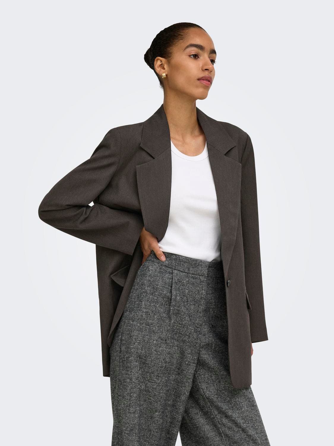Onlhattie-Lana Overs Mel Blazer Tlr Noos - ONLY
