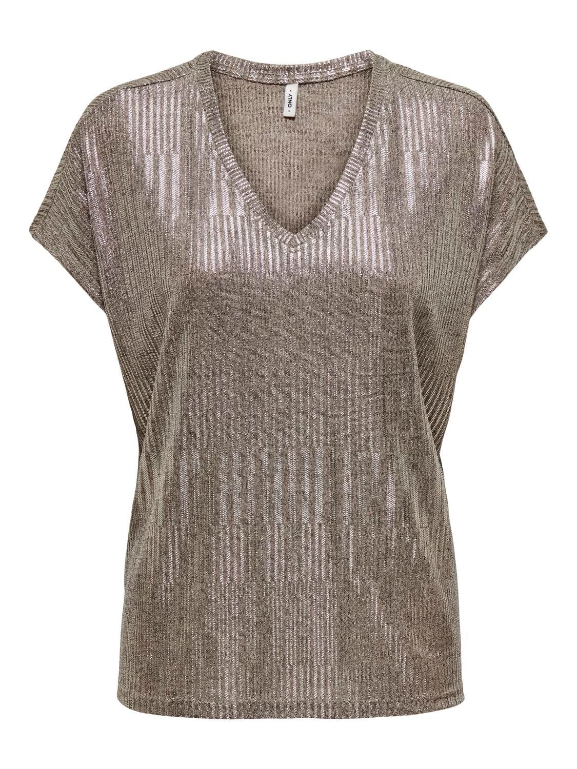 Onlmirinda S/S V-Neck Top Jrs - ONLY