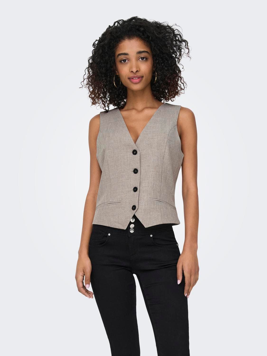 Onllinda S/L Mel Fit Waistcoat Tlr Noos - ONLY