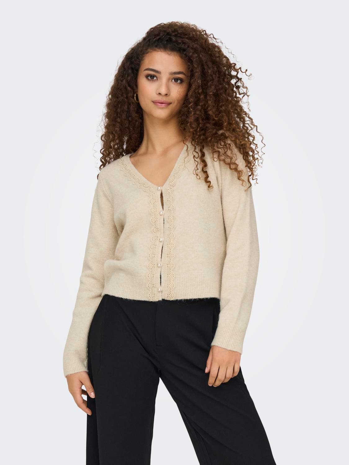 Jdyfrancie L/S V-Neck Cardigan Knt - ONLY