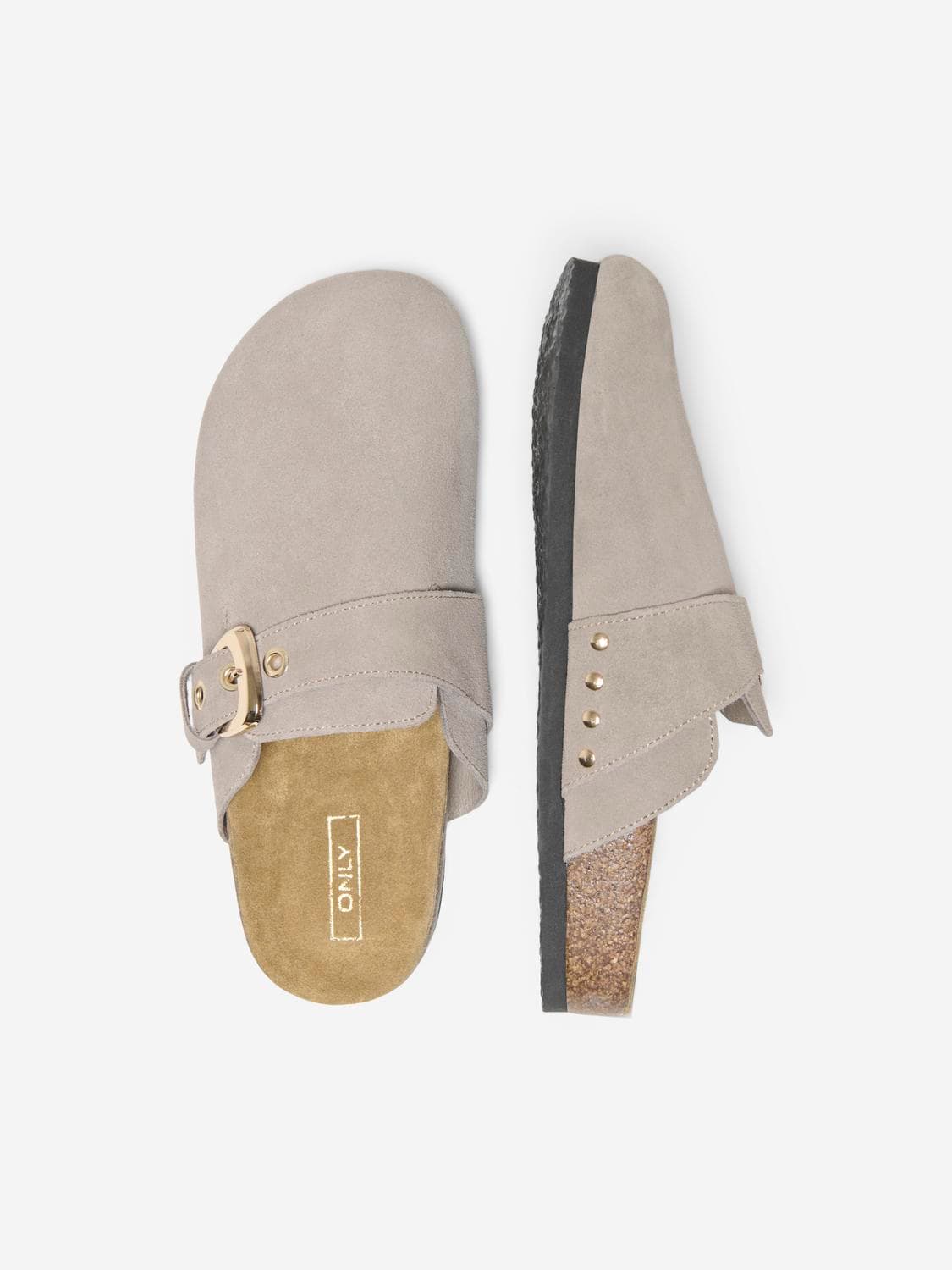 Onlhuston Leather Buckle Mule - ONLY