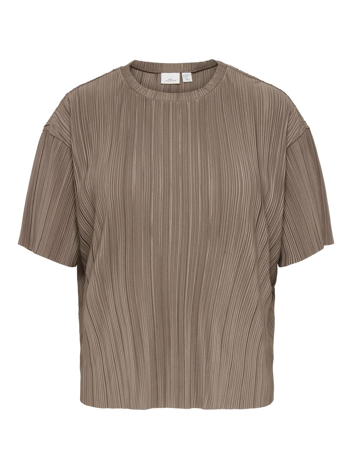Carravenna S/S Plisse Top Jrs Noos
