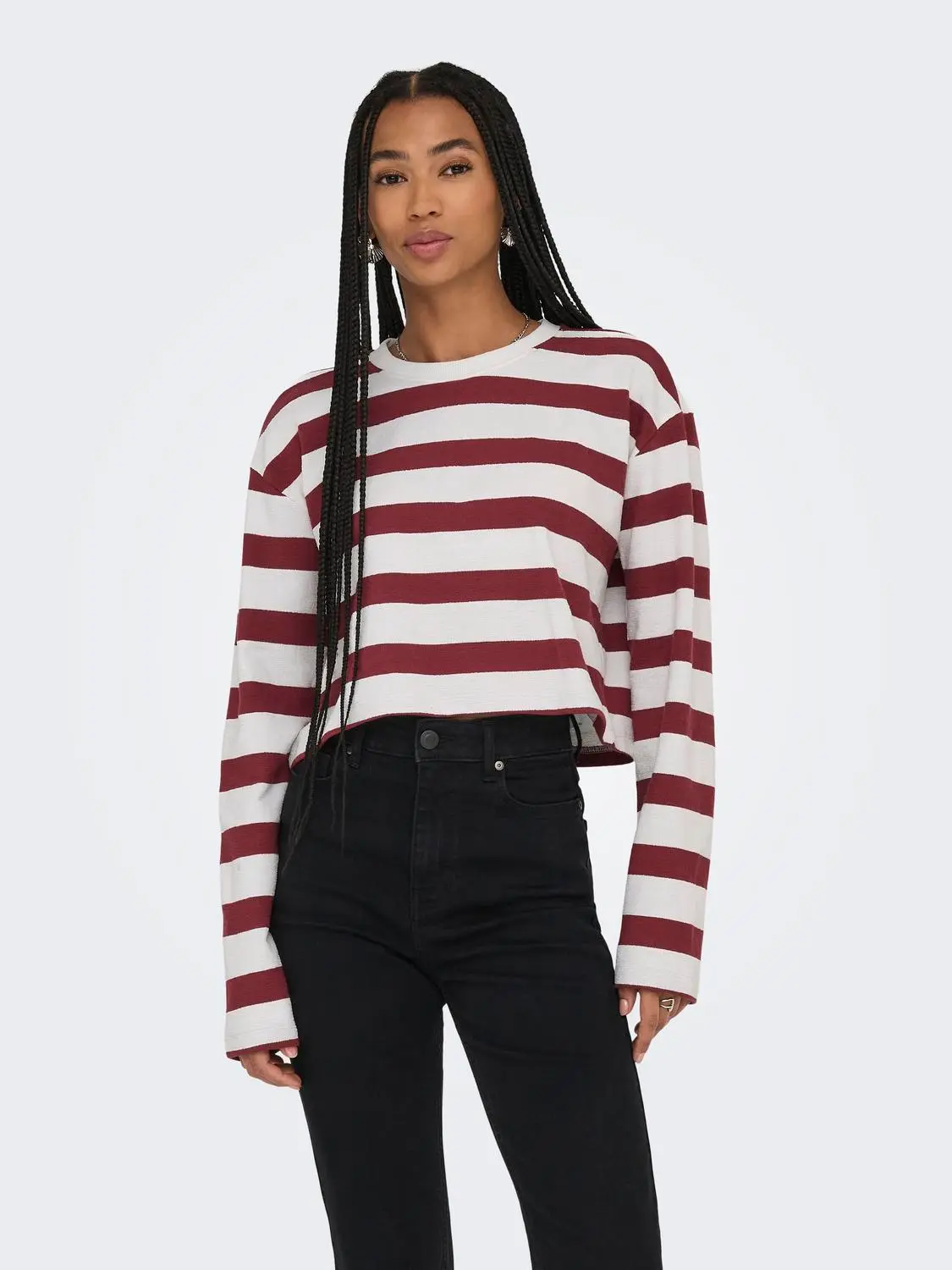 Onlelsa L/S O-Neck Box Ub Swt - ONLY